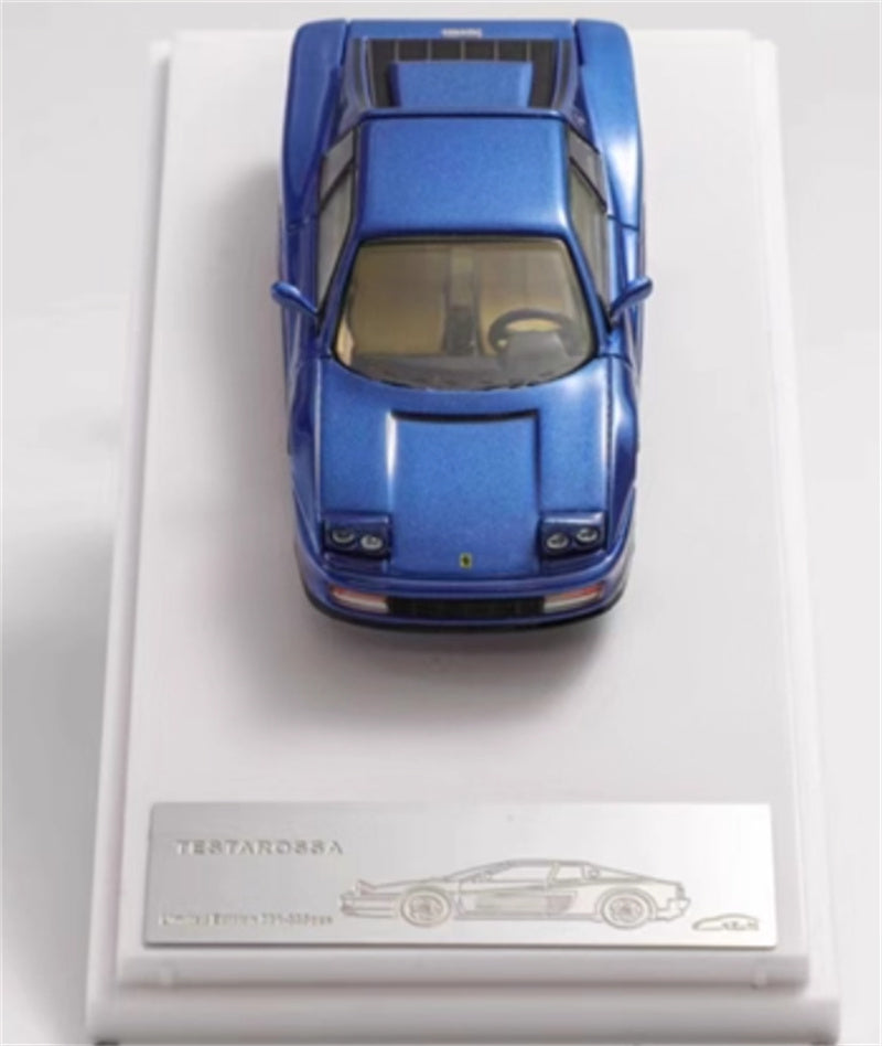 XF MODEL Ferrari Testarossa F110 supercar Blue 1:64 Car Pre-built Model view9