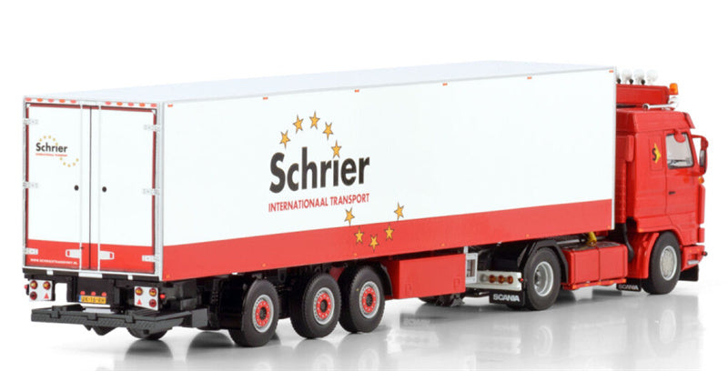 WSI SCANIA 3 SERIES STREAMLINE 4X2 TRIDEC REEFER TRAILER - 3 AXLE Schrier Internationaal Transport 1:50 Truck Pre-built Model