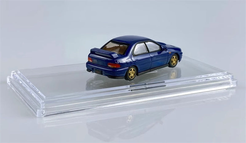 BM Creations SUBARU 1994 Impreza WRX STi RIGHT HAND DRIVE Blue 1:64 Car Pre-built Model
