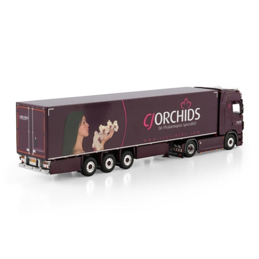1:50 SCANIA CJ ORCHIDS S CS20H 4X2 REEFER TRAILER 3 AXLE WSI   Diecast Model