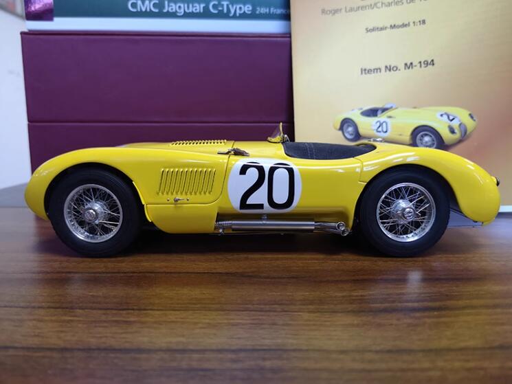 CMC Jaguar C-Type 24H France 1953 #20 yellow 1:18 DIECAST Truck Lorry Limited Edition