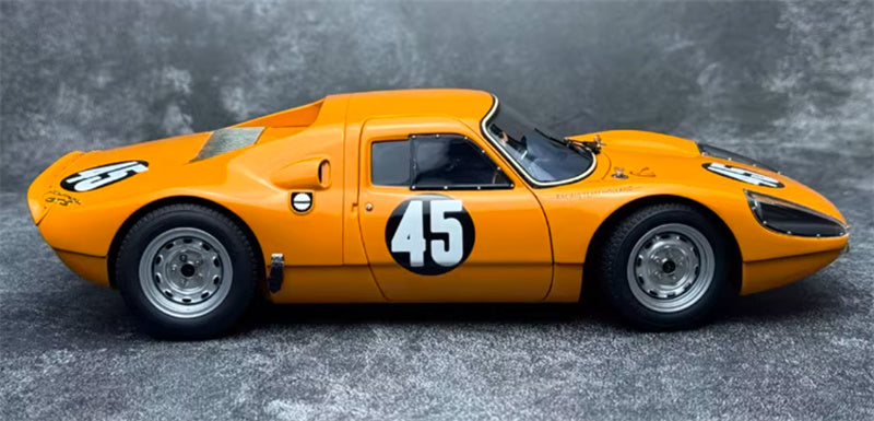 CMC Porsche 904 Carrera GTS 1.000 Km Nurburgring 1964 Koch/ Pon #45 orange Limited Edition 1500PCS ONLY 1:18 Car Pre-built Model view4
