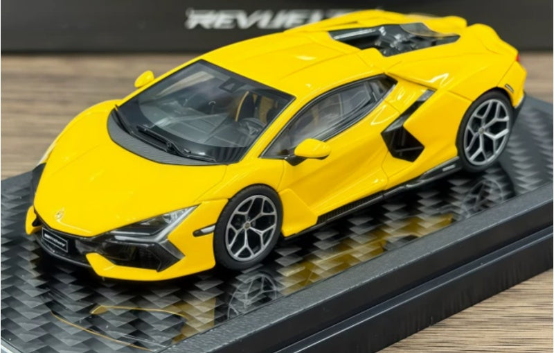 1:64 Lamborghini Revuelto LCD bright yellow Diecast Model view1