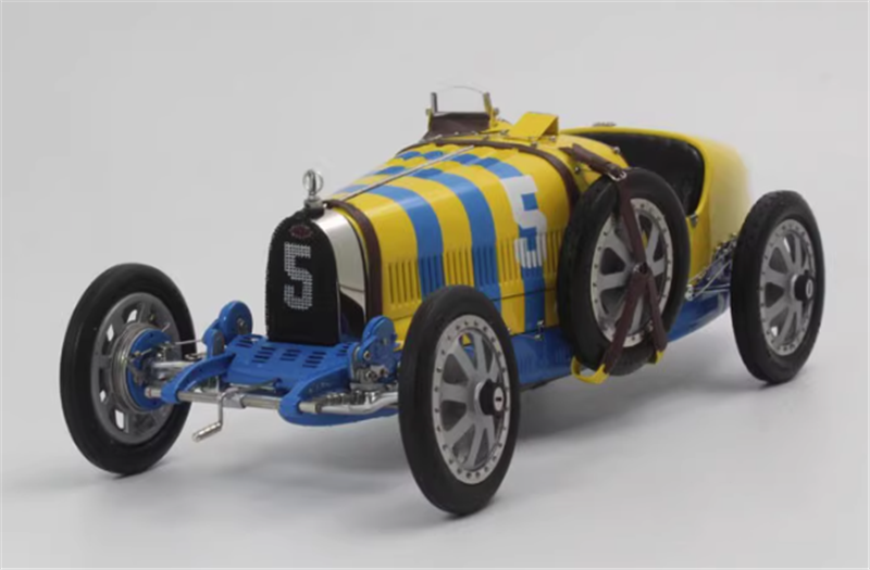 CMC Bugatti Type 35 #5 Yellow blue 1/18car Pre-a Model