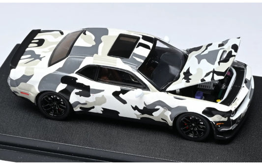 1:64 DODGE SRT Hellcat  Desert Fox Stance Hunters  Limited Edition 499PCS ONLY DIECAST Model