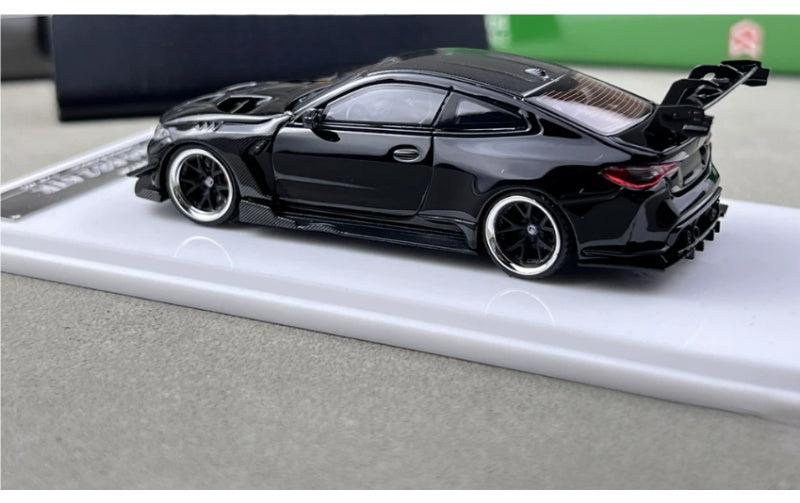 1:64 BMW M4 G82 GTR  glossy black SW  Limited Edition 499PCS ONLY DIECAST Model