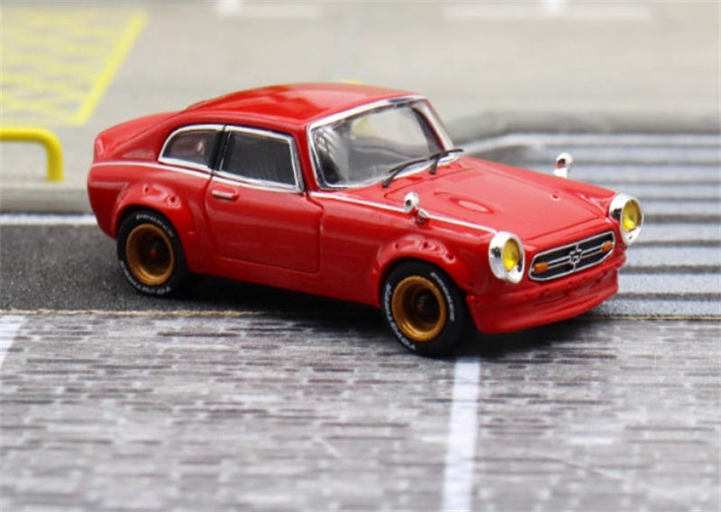 Mortal Honda S800 Limited Edition 499PCS ONLY red 1:64 Car Pre-built Model view5