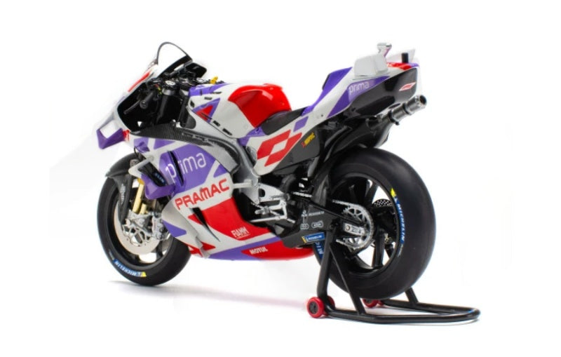 1:12 Ducati PRAMAC MOTO GP23 Jorge Martin 89# KiloWorks Purple White Diecast Model view2