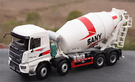 1:24 8x4 Concrete Mixer Truck SANY DIECAST Model