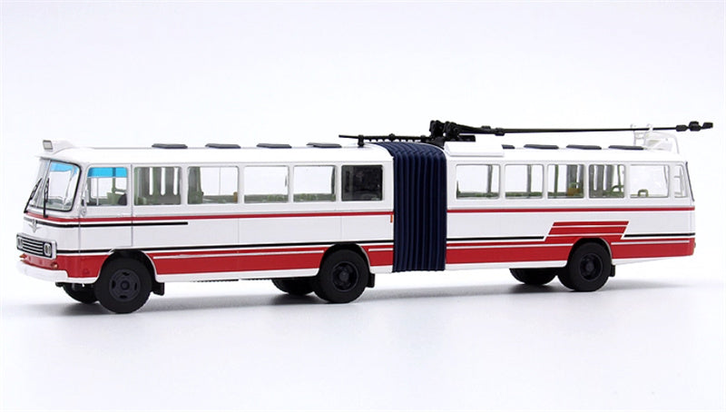 AUTO-GLIMPSE Shanghai Bus SK561G articulated trolley bus red 1:64 Bus Pre-built Model view1