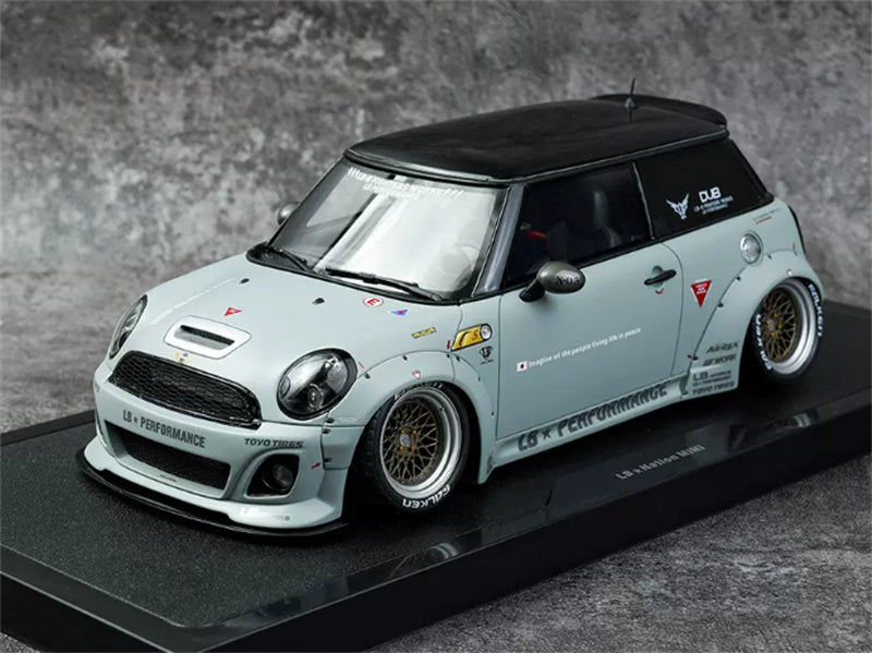 1:18 MINI COOPER LB-WORKS LB NATION R56 2015 Battleship Gray OTTO Limited Edition Resin Model