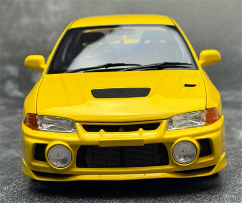 1:18 Mitsubishi Lancer Evolution IV  yellow MOTORHELIX Limited Edition 299PCS ONLY DIECAST Model