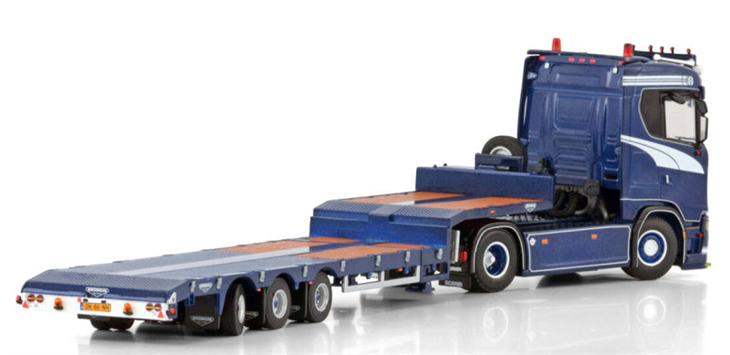 WSI SCANIA S NORMAL CS20N 4X2 SEMI LOW LOADER - 3 AXLE R.J. Boon transport 1:50 Model
