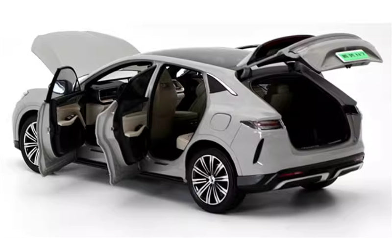 BYD Denza N7 SUV Sky Gray Spoke wheel 1:18 Car Pre-built Model view9