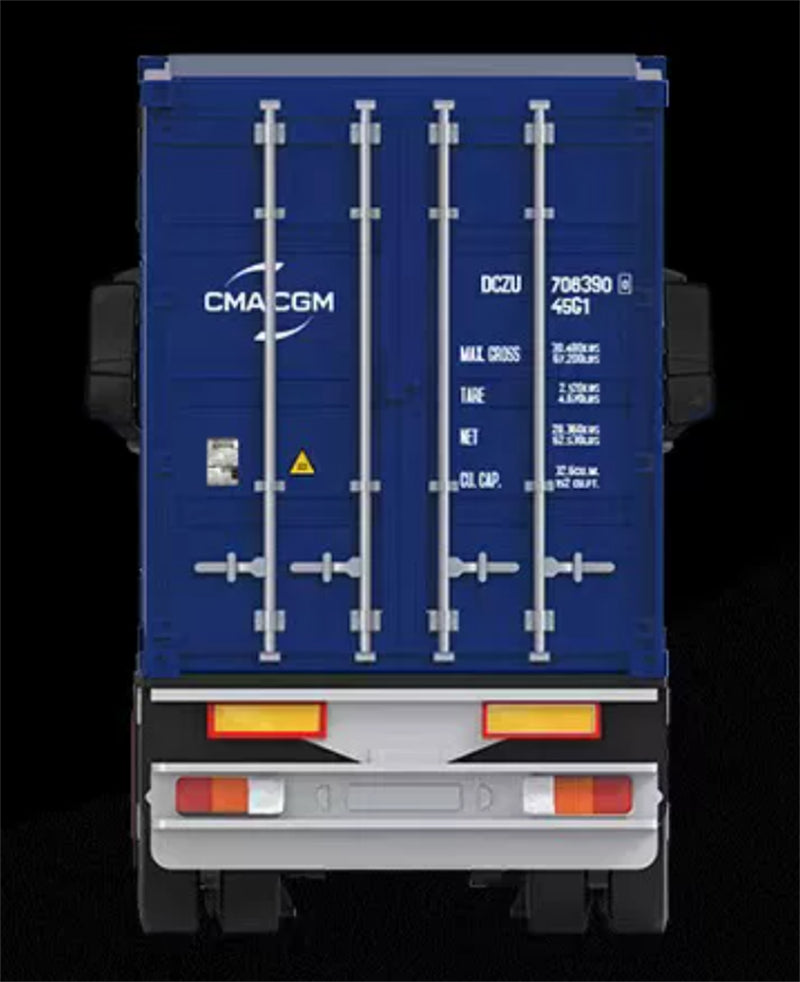 1:64 Mercedes-Benz Actros Blue CMA CGM TIMEMICRO x PERKA DIECAST Trailer & Tractor Model