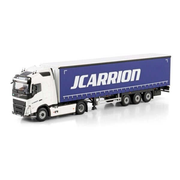 1:50 VOLVO J. CARRION FH5 4X2 CURTAINSIDE TRAILER 3 AXLE WSI   DIECAST Model