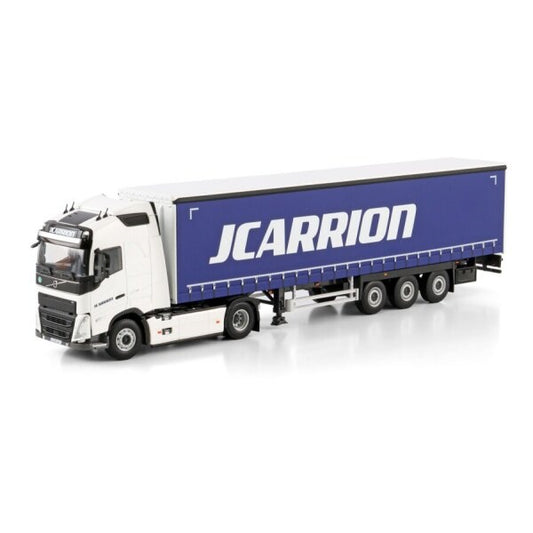 1:50 VOLVO J. CARRION FH5 4X2 CURTAINSIDE TRAILER 3 AXLE WSI   DIECAST Model