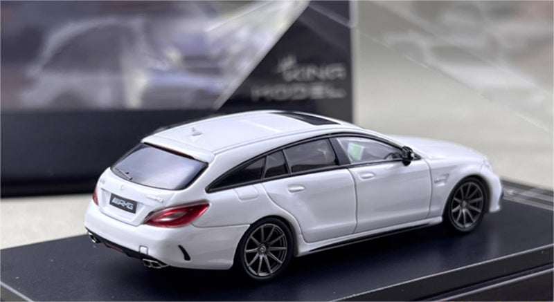 KING MODEL Mercedes Benz CLS63 AMG Hunting Edition White Limited Edition 999PCS ONLY 1:64 Car Pre-built Model view7