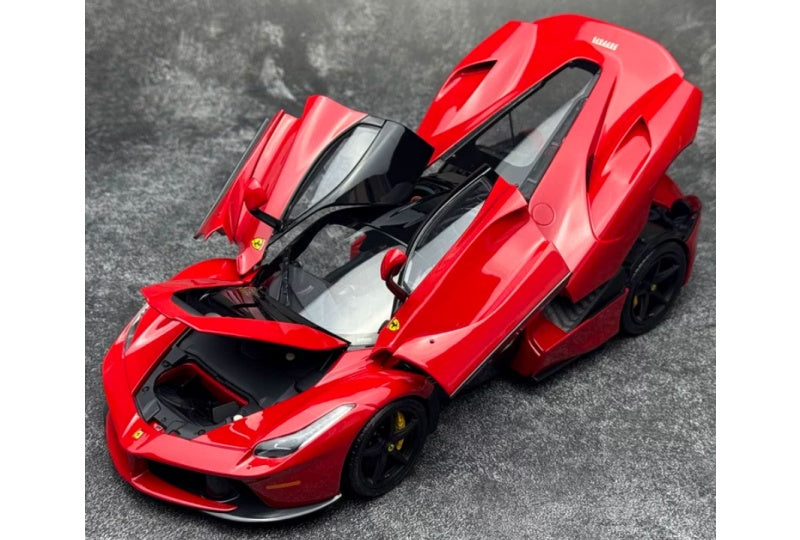 1:18 Ferrari LaFerrari  Red Black Cover - Black Wheel BBR MODELS  DIECAST Model