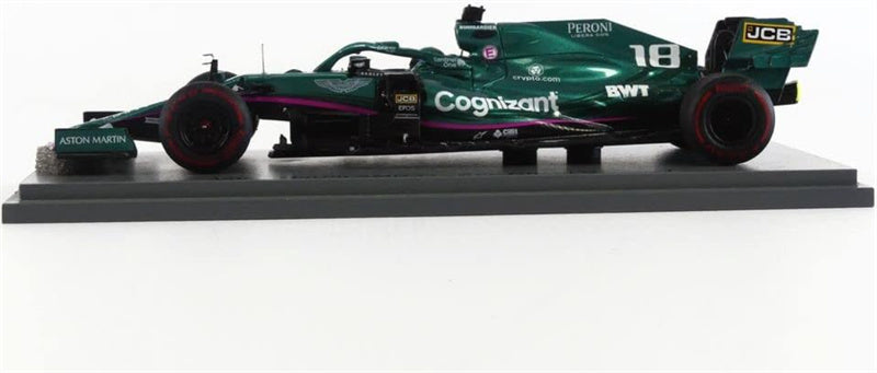 Spark Aston Martin AMR21 Abu Dhabi GP 2021 LANCE STROLL100th GP 1:43 Car Model view5