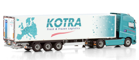 WSI VOLVO FH5 GLOBETROTTER XL REEFER TRAILER - 3 AXLE Kotra 1:50 Truck Pre-built Model