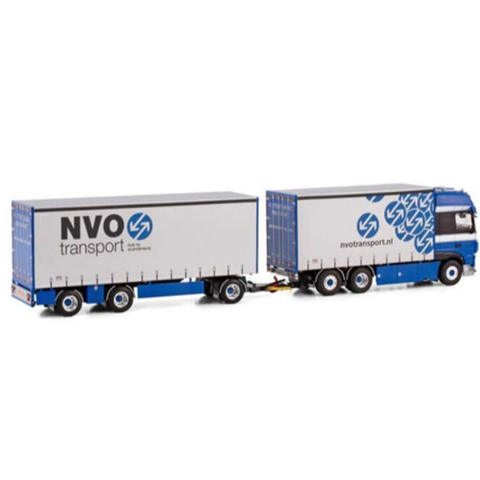 WSI  DAF XF SUPER SPACE CAB MY2017 6X2 TAG AXLE RIGED CURTAINSIDE COMBI - 6 AXLE R. STERENBORG TRANSPORT 1:50 DIECAST Truck Lorry
