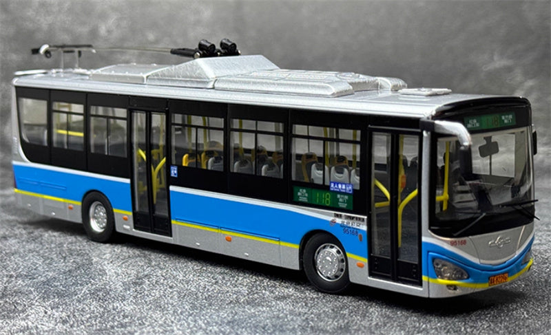 Beijing Public Transport Huayu BJD-WG120DK 118 Road trolley bus 1:64 Bus Pre-built Model view8
