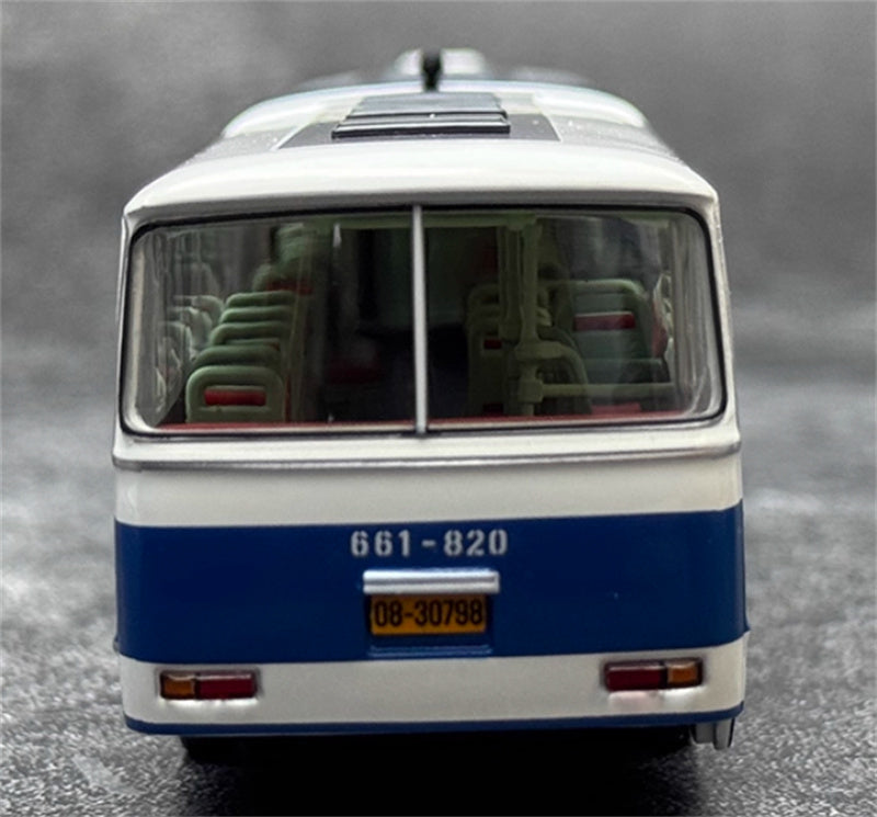 AUTO-GLIMPSE Shanghai Bus SK661 articulated trolley bus Royal Blue 217 Road Low rated version (flat peak type) 1974-1988 1:64 Bus Pre-built Model view7