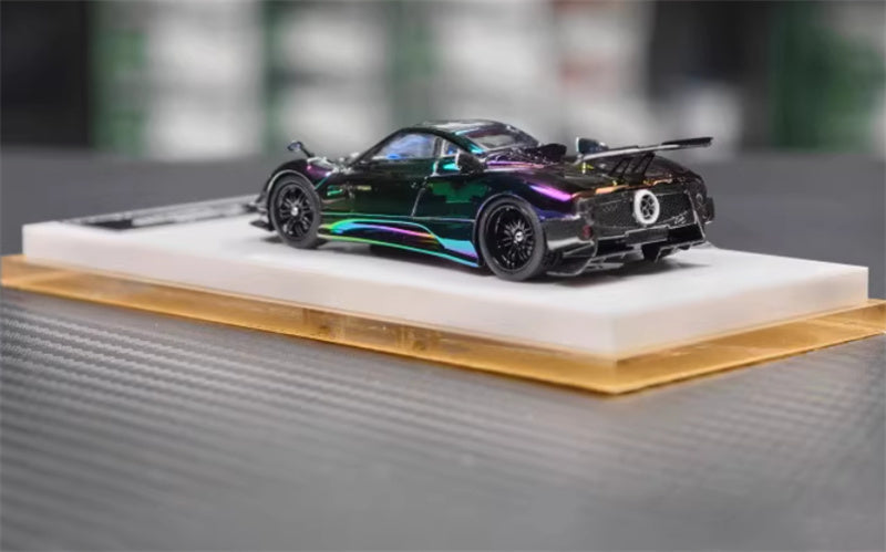 HH Model Pagani Zonda Tricolore Hidden plating discoloration - hardtop version 1:64 Car Pre-built Model view3