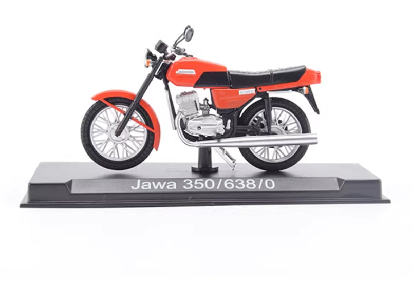 Modimio Soviet large motorcycle JAWA-638 Czech Red motorcycle Pre-built Airliner Model Display view2