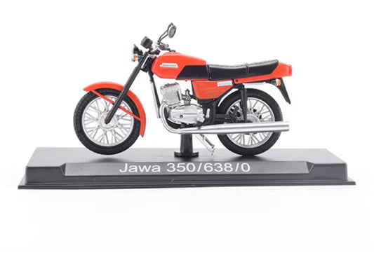 Modimio Soviet large motorcycle JAWA-638 Czech Red motorcycle Pre-built Airliner Model Display view2