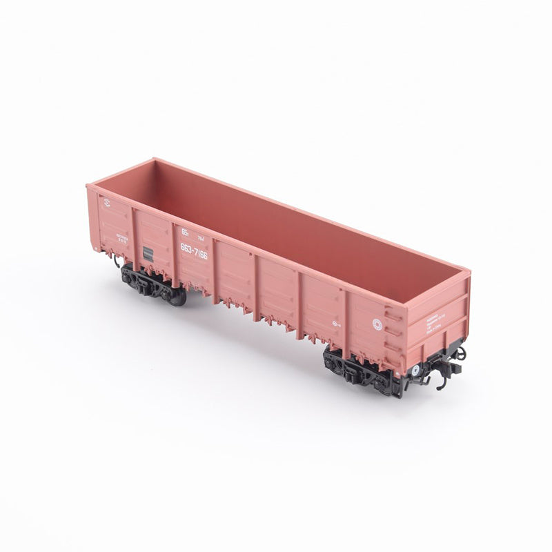 Modimio Soviet Railway Ore Coal Freight Transport Open wagon GONDOLA-12-119 Special Edition 1:87 Truck Pre-built Model