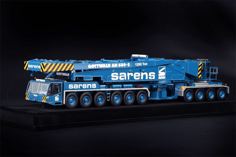 Sarens Gottwald AK 680-3 1200 Ton Crane 1:50 RESIN Truck Lorry