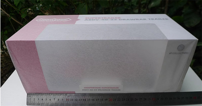 AT COLLECTIONS NOOTEBOOM SUPERTRAILER ASDV-40-22 DRAWBAR TRAILER Red 1:32 Truck Pre-built Model