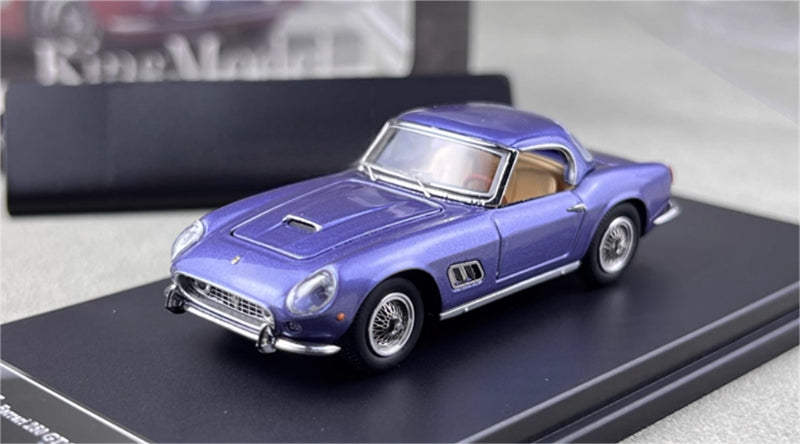 KING MODEL Ferrari 250GT SWB California Open Top Ice Blue Limited Edition 999PCS ONLY 1:64 Car Pre-built Model view4