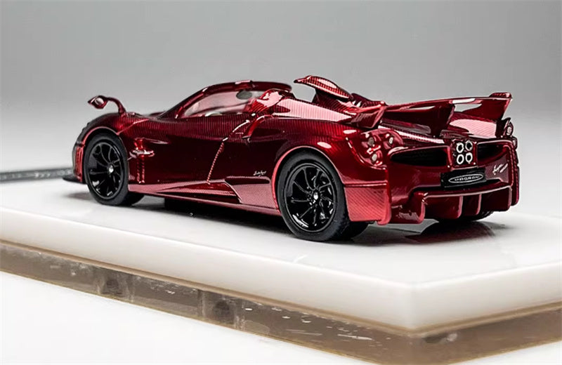 HH Model Pagani Huayra Tricolore Red carbon fiber - Convertible Edition 1:64 Car Pre-built Model view2