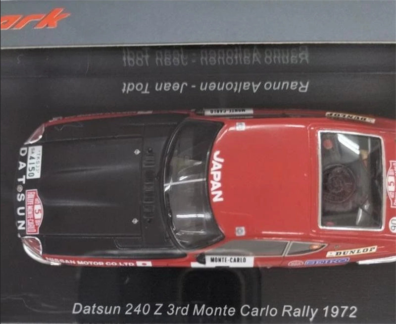Spark Datsun 240 Z 3rd #5 Monte Carlo Rally 1972 1:43 Car Pre-built Model view5