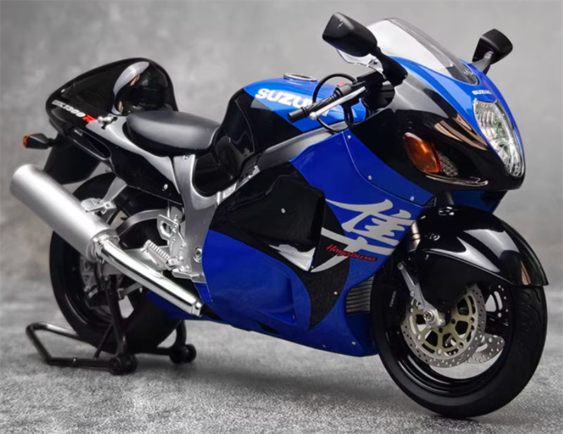 1:12 Suzuki GSX-1300R Hayabusa  blue-black  LCD MODELS  DIECAST motorcycle Model