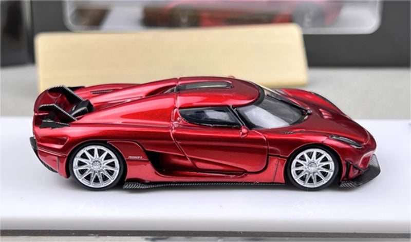 TPC Koenigsegg Regera red Limited Edition 999PCS ONLY 1:64 Car Pre-built Model view5