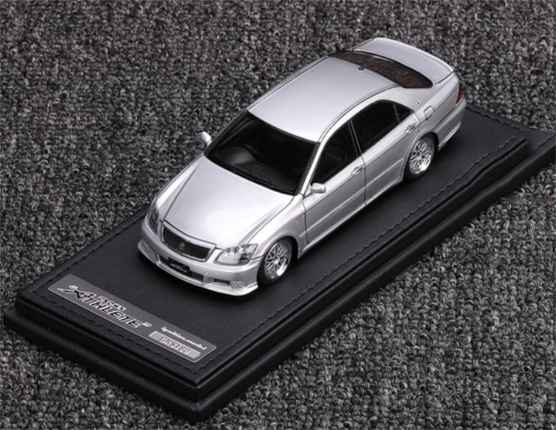 IGNITION MODEL Toyota Crown GRS180 3.5 Athlete Silver with BBS Wheel 1:43 Model view6