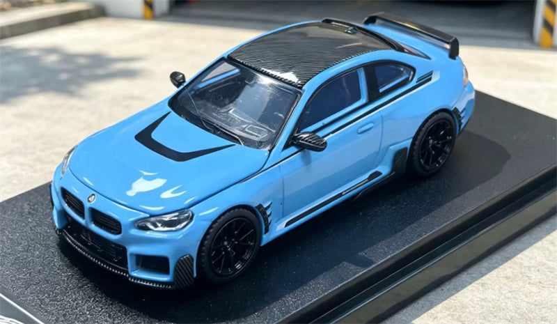 1:64 BMW M2 G87 Zandvort Blue Fei Xiang Open version DIECAST Civil Car Model