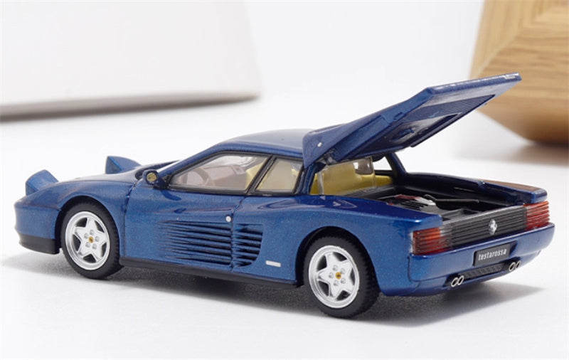 XF MODEL Ferrari Testarossa F110 supercar Blue 1:64 Car Pre-built Model view4