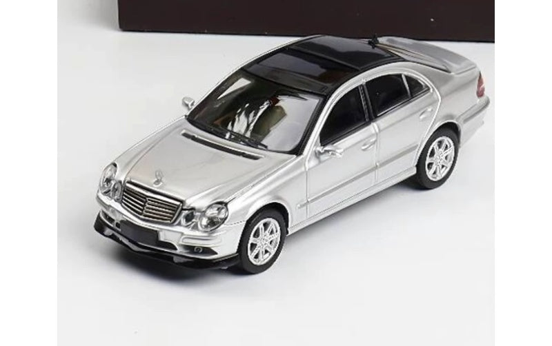 1:64 Mercedes-Benz E280 AMG Sport (W211) Silver Glory Model Open Front Hood Limited 799 pcs DIECAST Car Model