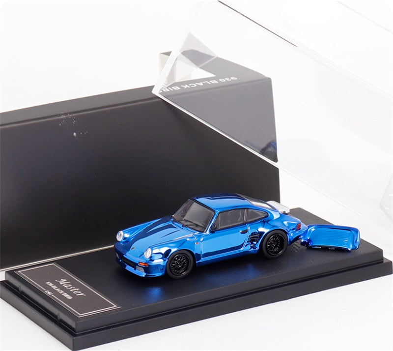 MASTER Porsche 911 930 Turbo Electroplating Blue Limited Edition 399PCS ONLY 1:64 Car Pre-built Model view6