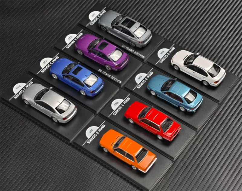 1:64 BMW 3 Series 8-car set Almost Real DIECAST Civil Car Model
