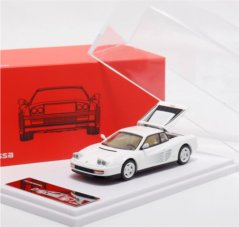 XF MODEL Ferrari Testarossa F110 supercar White 1:64 Car Pre-built Model view10