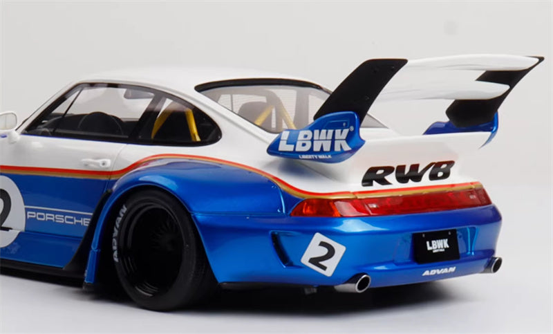 1:18 PORSCHE 911 993 RWB X LIBERTY WALK #2 RACING    GT SPIRIT Limited Edition Resin Car Model