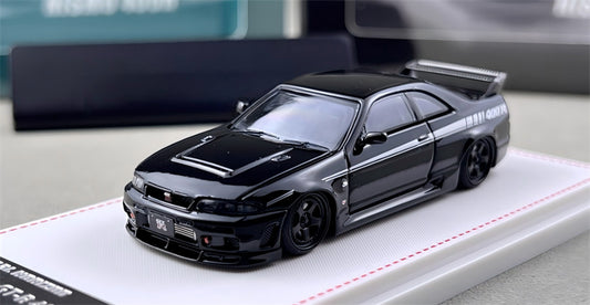 Focal Horizon Nissan Skyline GT-R R33 Nismo 400R Black Limited Edition 699PCS ONLY 1:64 Car Pre-built Model view1