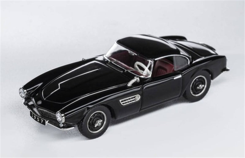 GFCC BMW 507 Roadster Retro Car 1957 Black Convertible hardtop 1:64 car Pre-built Model view1