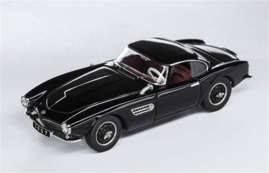 GFCC BMW 507 Roadster Retro Car 1957 Black Convertible hardtop 1:64 car Pre-built Model view1
